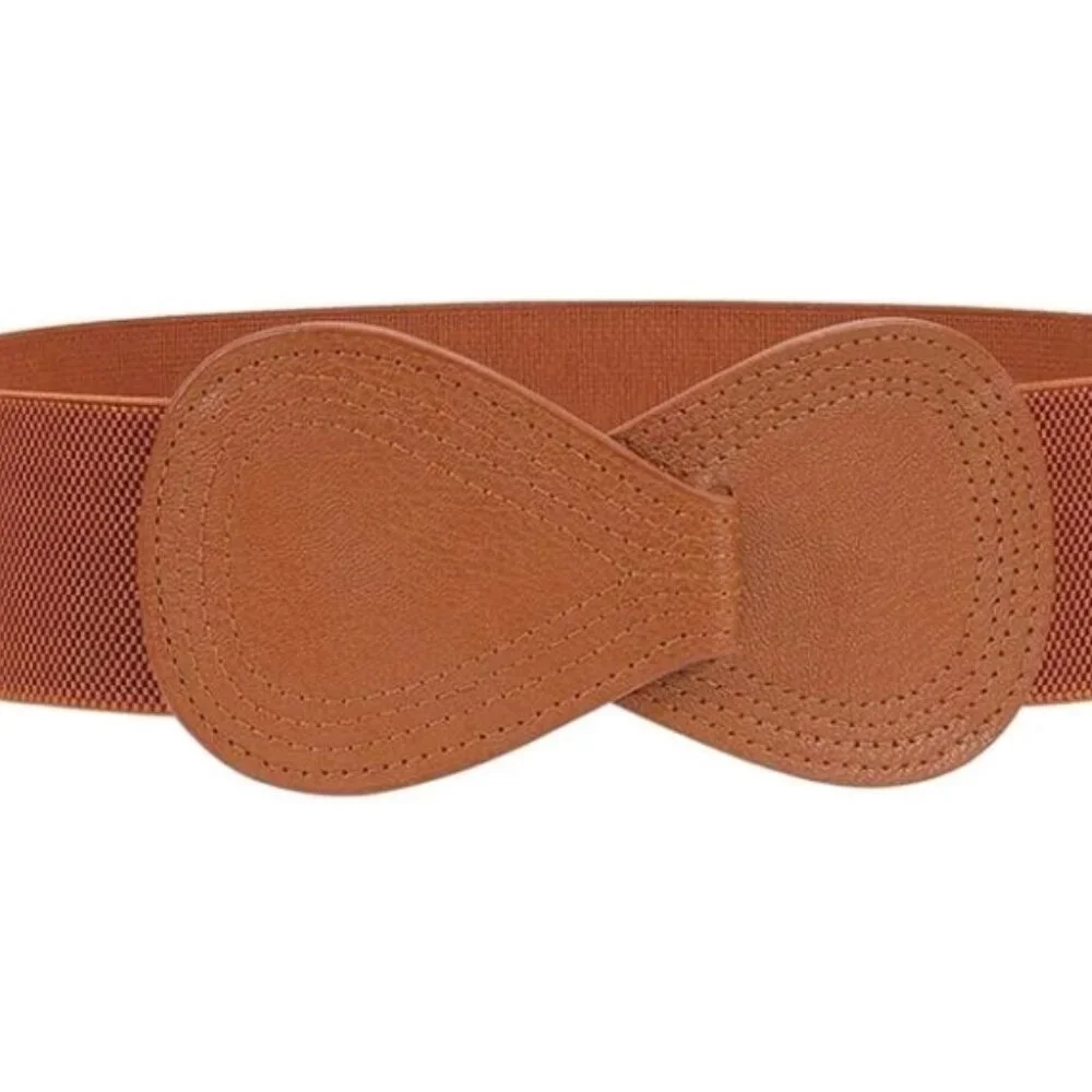 1Pcs Women's Elastic Belt With BowKnot Decoration